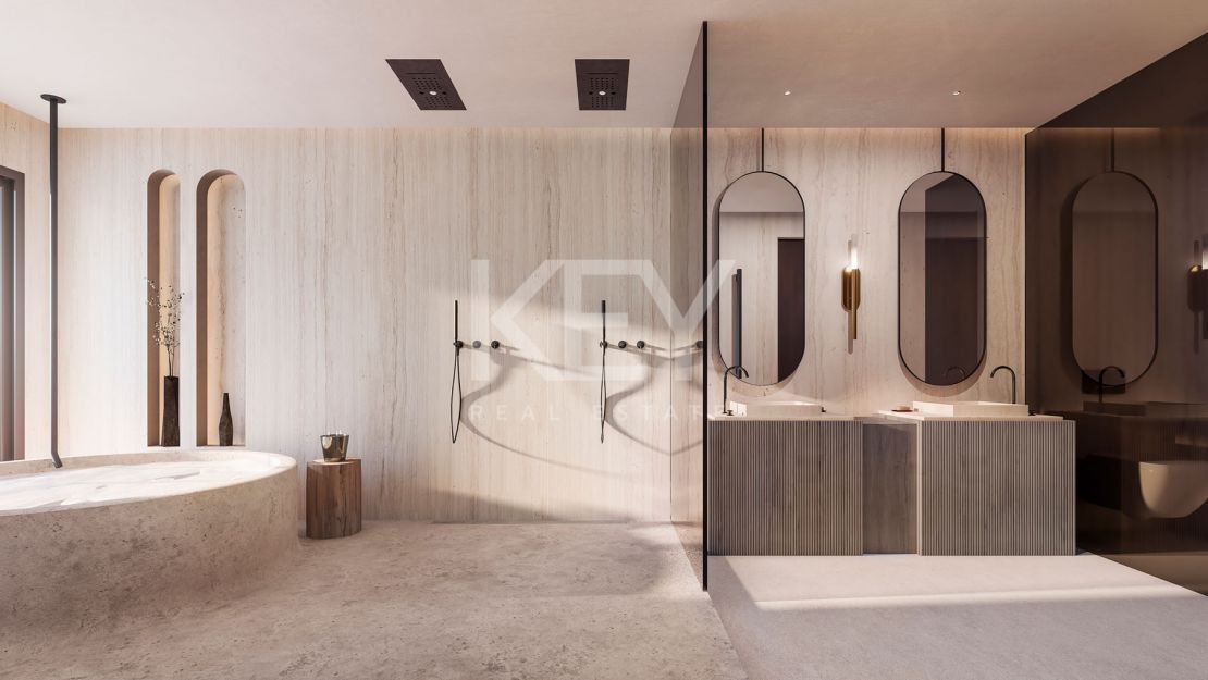 Lujoso proyecto de 5 villas en venta en una comunidad doblemente cerrada en Cascada de Camojan, en la Milla de Oro, Marbella