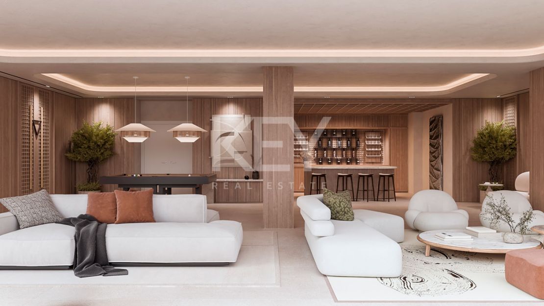 Lujoso proyecto de 5 villas en venta en una comunidad doblemente cerrada en Cascada de Camojan, en la Milla de Oro, Marbella