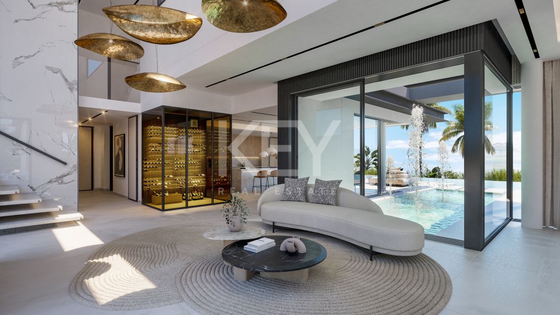 Exquisite villa under construction in prime location in Paraiso Alto