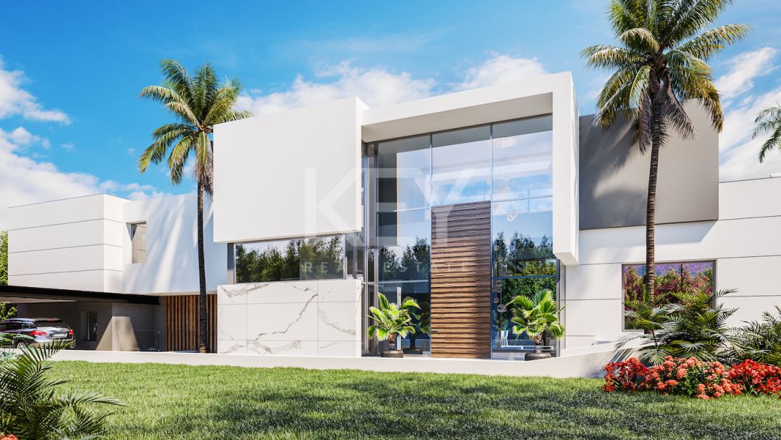 Exquisite villa under construction in prime location in Paraiso Alto
