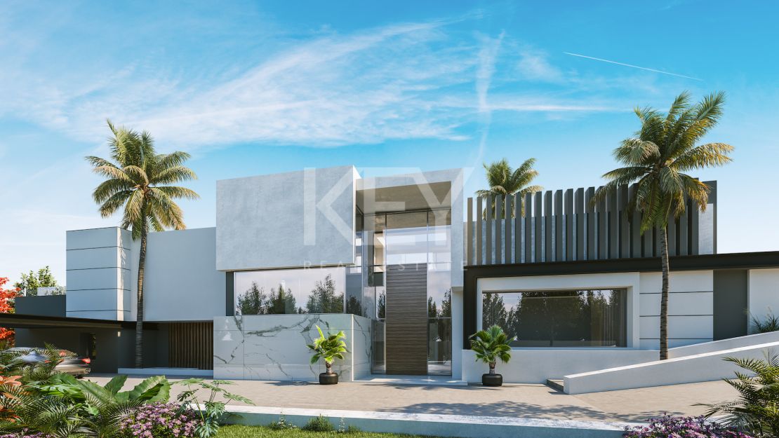 Exquisite villa under construction in prime location in Paraiso Alto