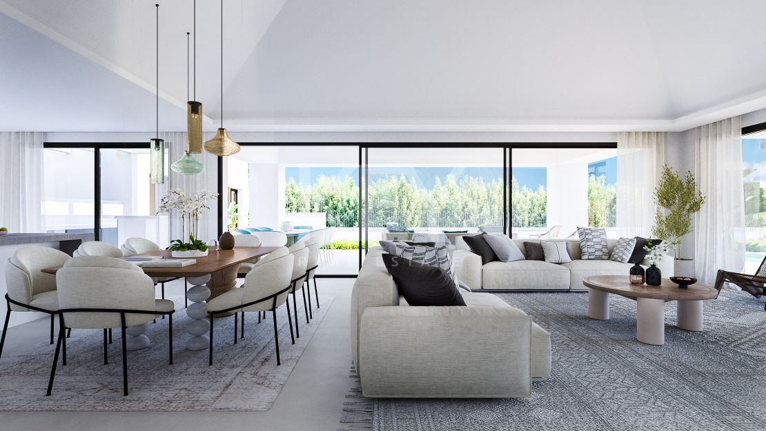 El increíble proyecto de villa en venta en la prestigiosa zona en desarrollo de Nueva Milla de Oro, Estepona