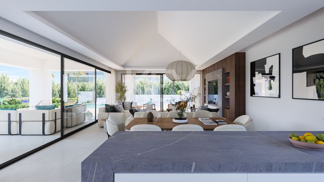 El increíble proyecto de villa en venta en la prestigiosa zona en desarrollo de Nueva Milla de Oro, Estepona