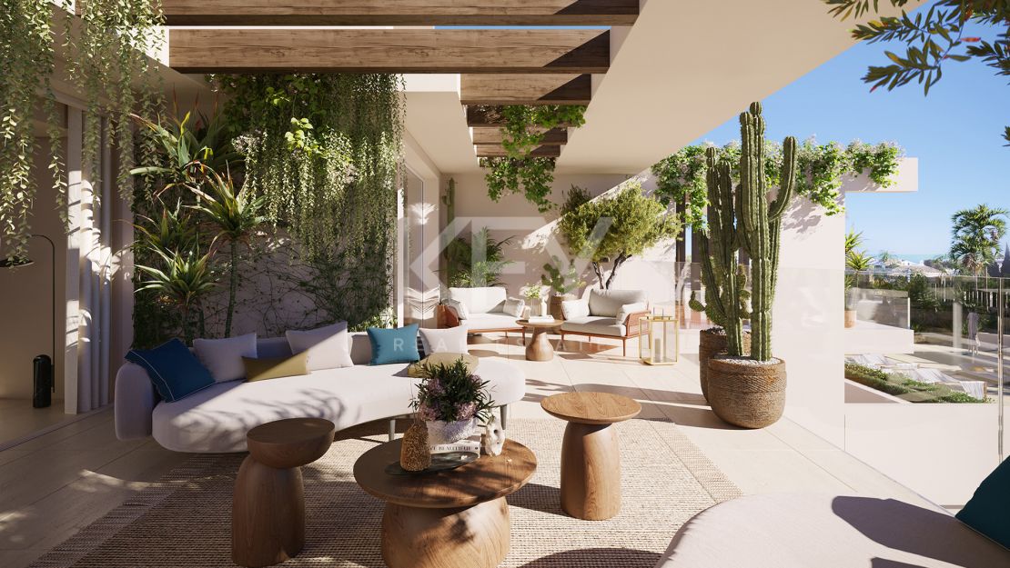 Los lujosos apartamentos en una comunidad cerrada en venta en una ubicación privilegiada en la Milla de Oro, Marbella