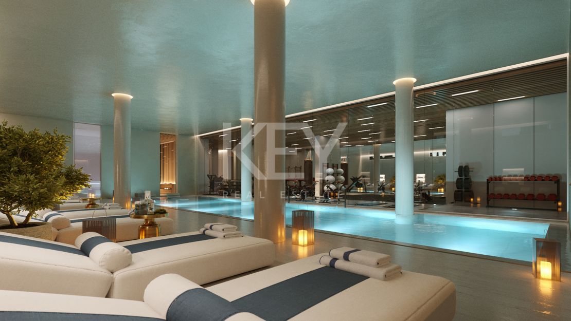 Los lujosos apartamentos en una comunidad cerrada en venta en una ubicación privilegiada en la Milla de Oro, Marbella