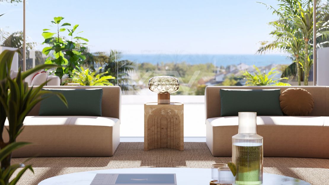 Los lujosos apartamentos en una comunidad cerrada en venta en una ubicación privilegiada en la Milla de Oro, Marbella