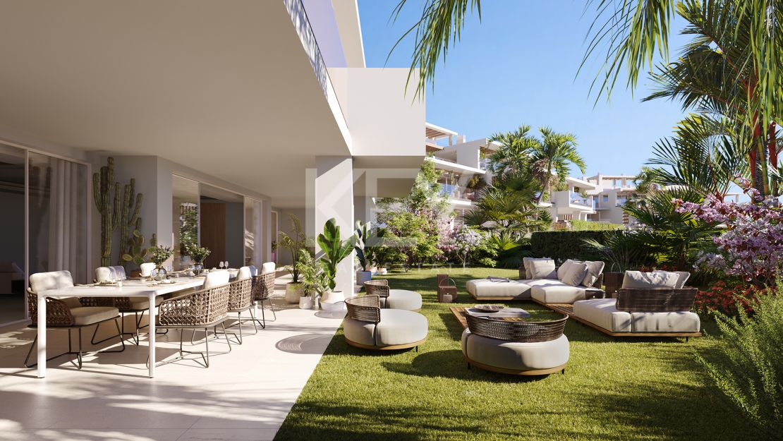 Los lujosos apartamentos en una comunidad cerrada en venta en una ubicación privilegiada en la Milla de Oro, Marbella
