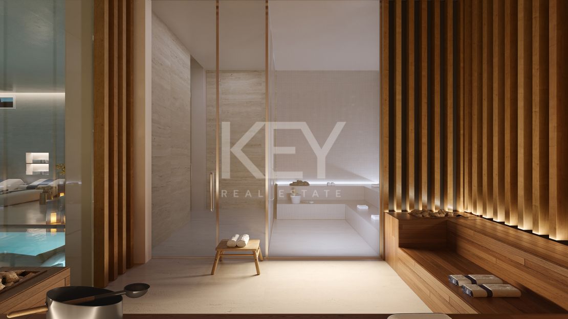 Los lujosos apartamentos en una comunidad cerrada en venta en una ubicación privilegiada en la Milla de Oro, Marbella