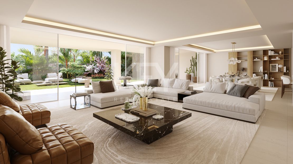 Los lujosos apartamentos en una comunidad cerrada en venta en una ubicación privilegiada en la Milla de Oro, Marbella