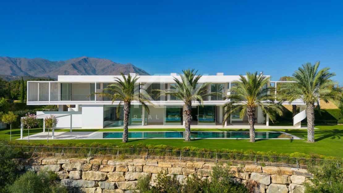 Exquisite and modern new golfside villa for sale in Casares