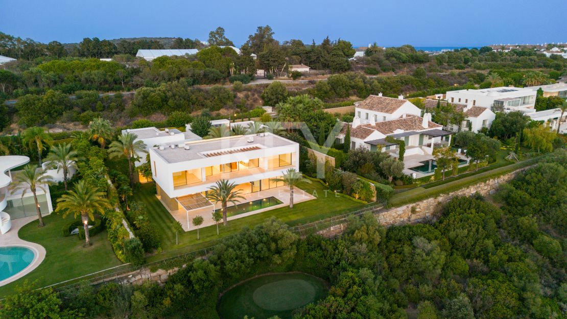 Modern villa with contemporary design for sale beside the Finca Cortesin Golf course in Casares