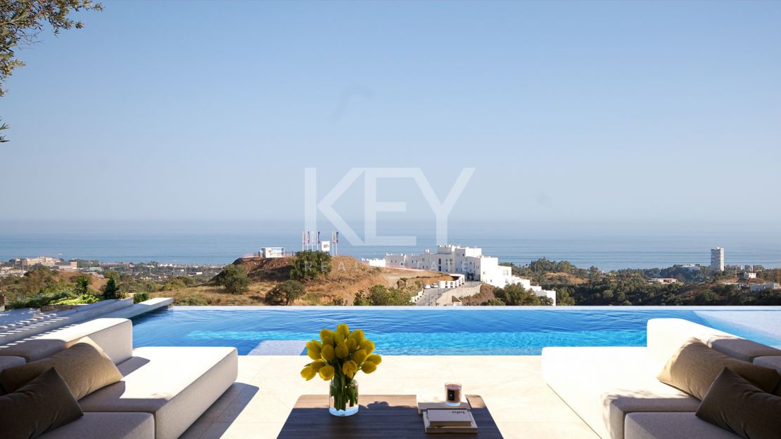 Villa contemporánea con vistas panorámicas en Los Altos de los Monteros, Marbella Este