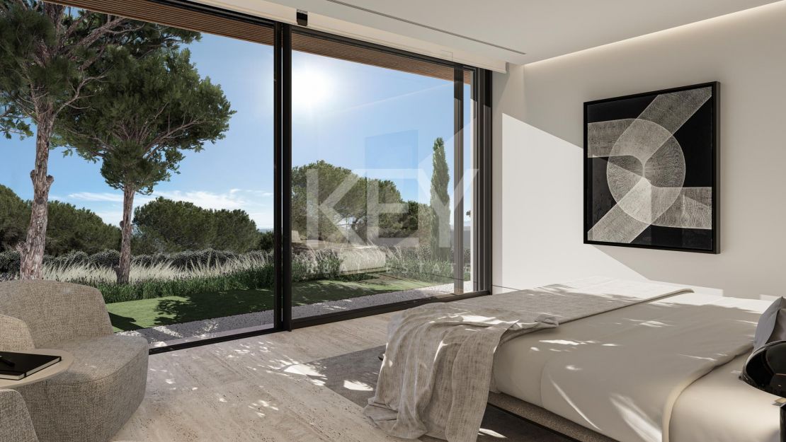 Villa de lujo moderna con vistas panorámicas al mar en La Reserva, Sotogrande