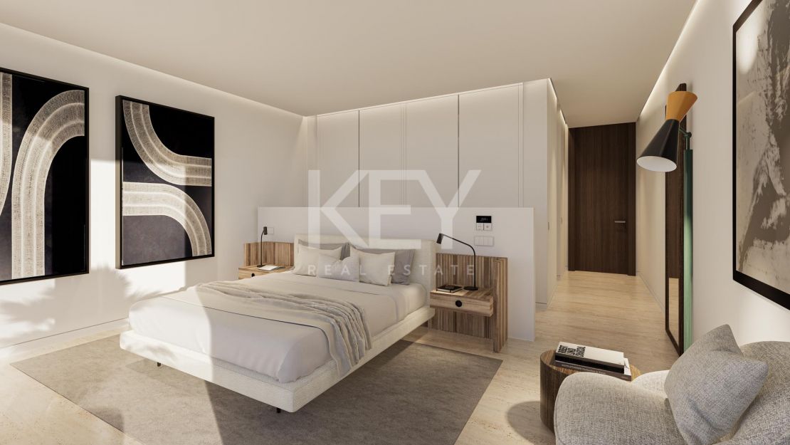 Villa de lujo moderna con vistas panorámicas al mar en La Reserva, Sotogrande