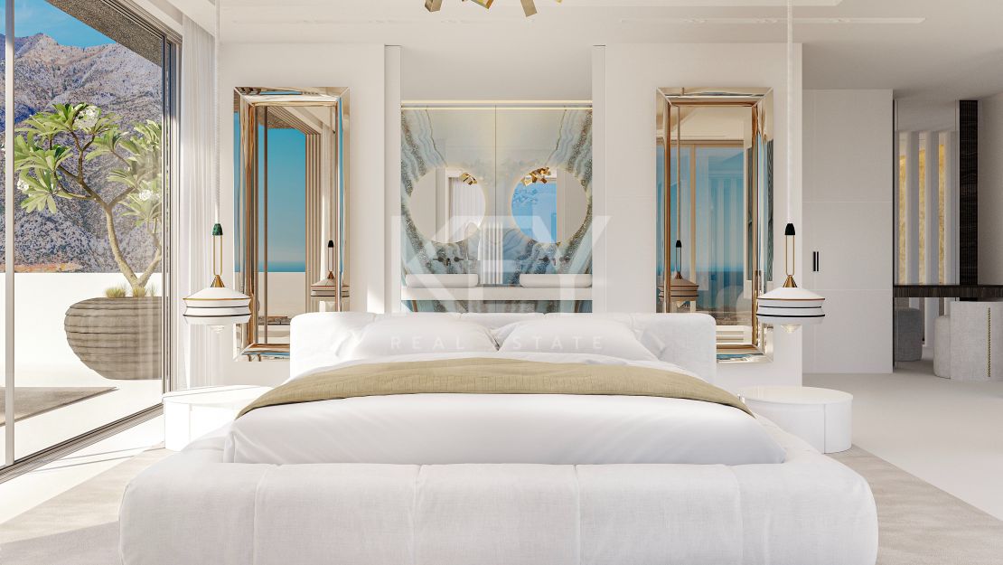 Contemporary villa with panoramic sea views in Real de La Quinta, Benahavis