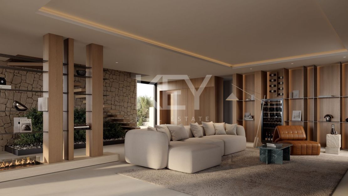 Villa moderna con vistas panorámicas y jacuzzi en la azotea en Nueva Andalucía