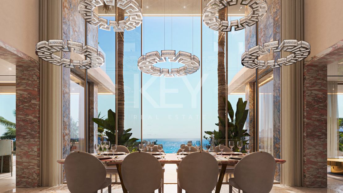 Villa de diseño con interiores Versace en comunidad cerrada, Nueva Andalucía