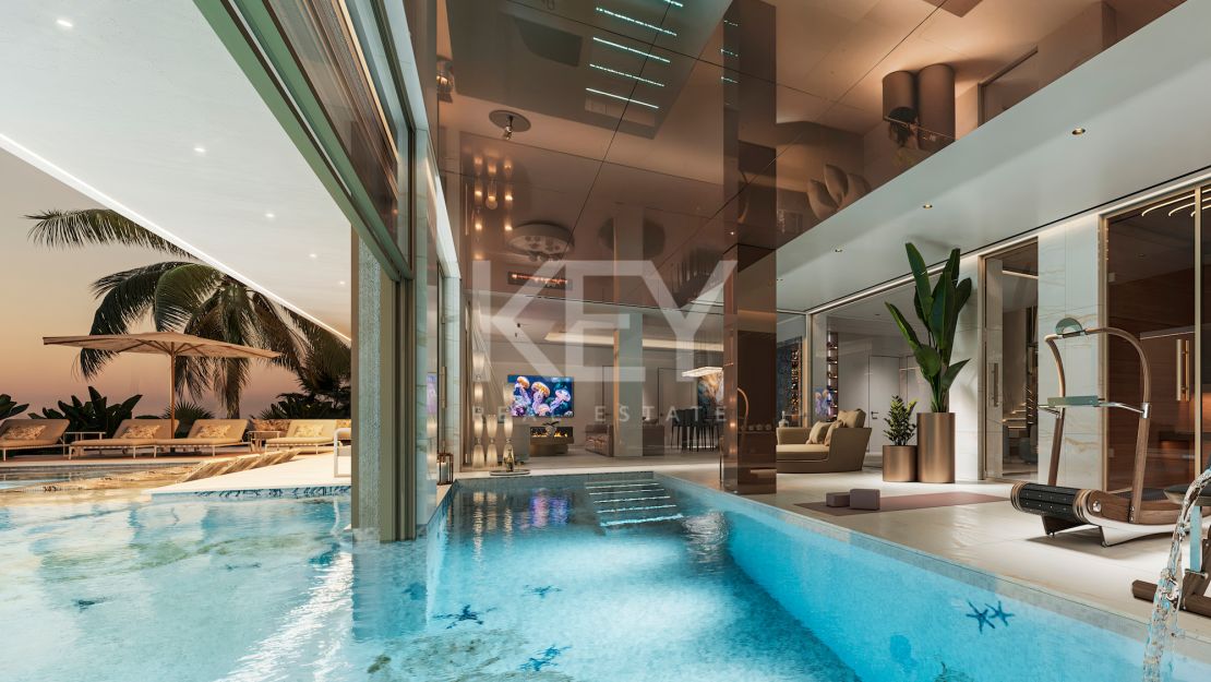 Villa de diseño con interiores Versace en comunidad cerrada, Nueva Andalucía