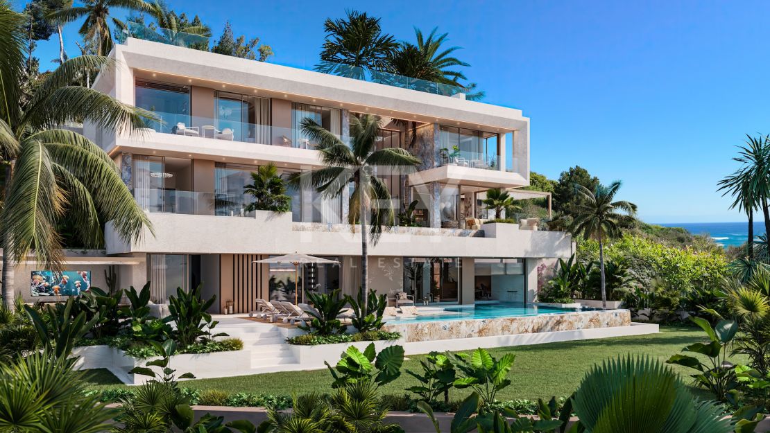 Villa de diseño con interiores Versace en comunidad cerrada, Nueva Andalucía