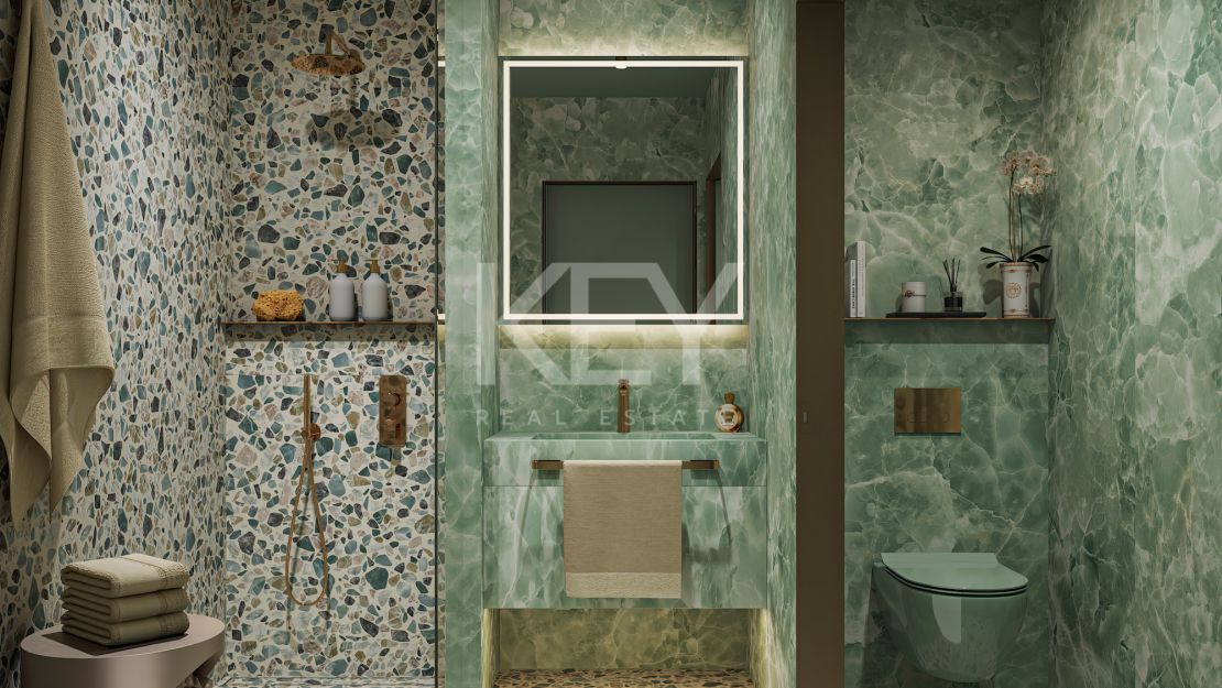 Villa de diseño con interiores Versace en comunidad cerrada, Nueva Andalucía