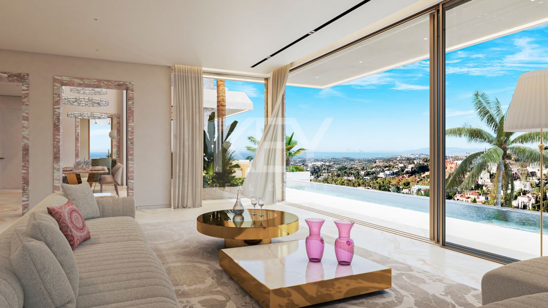 Villa de diseño con interiores Versace en comunidad cerrada, Nueva Andalucía