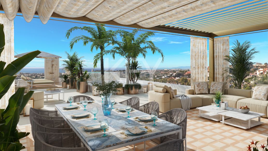 Villa de diseño con interiores Versace en comunidad cerrada, Nueva Andalucía