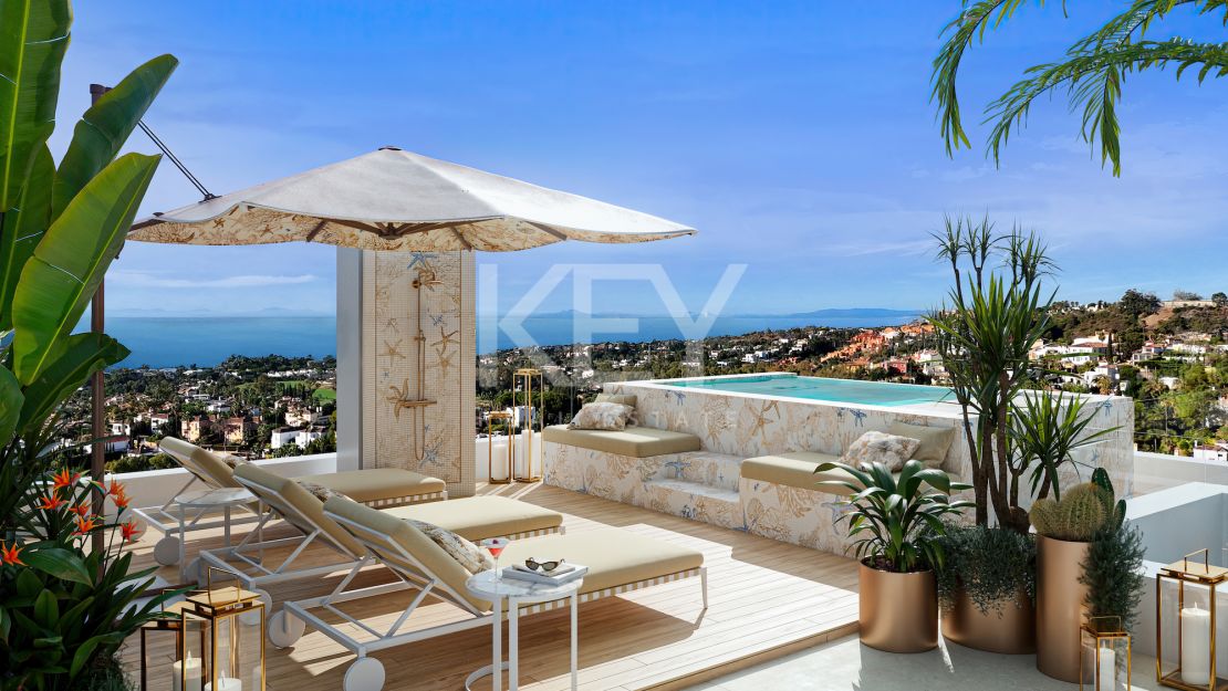 Villa de diseño con interiores Versace en comunidad cerrada, Nueva Andalucía
