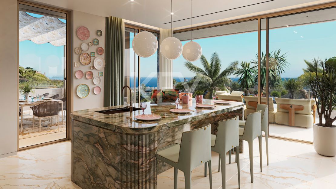 Villa de diseño con interiores Versace en comunidad cerrada, Nueva Andalucía