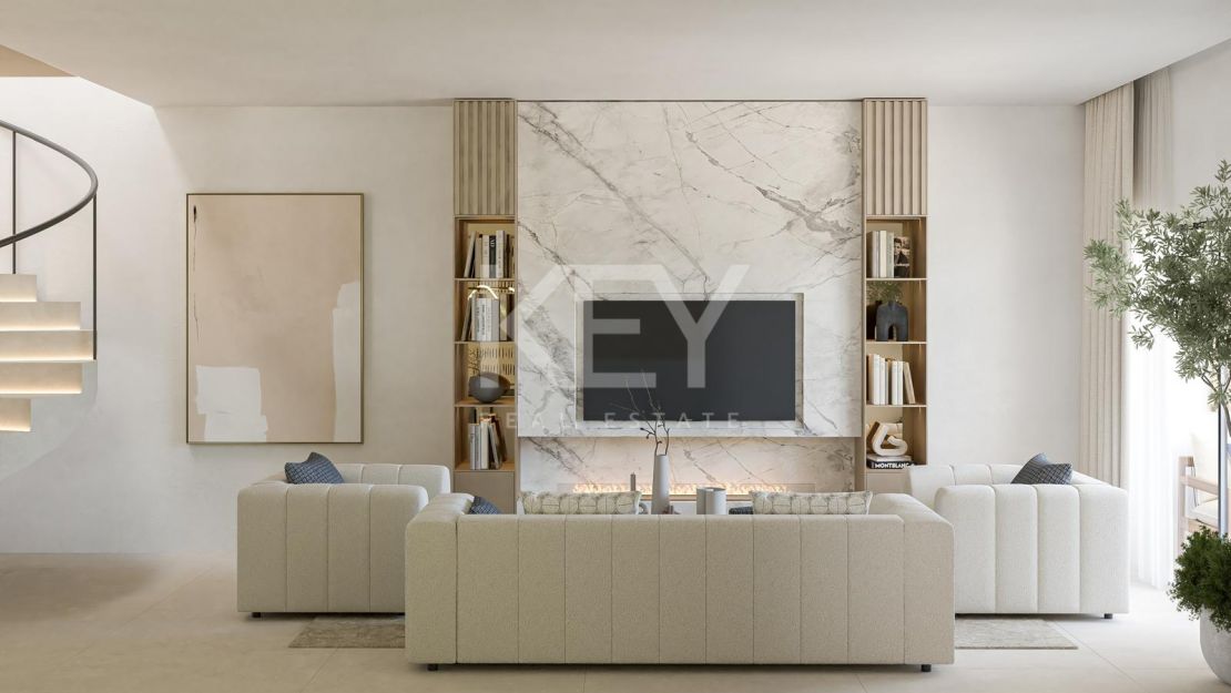 Refined Townhouse on frontline golf in La Quinta, Benahavis