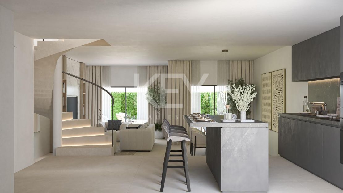 Refined Townhouse on frontline golf in La Quinta, Benahavis