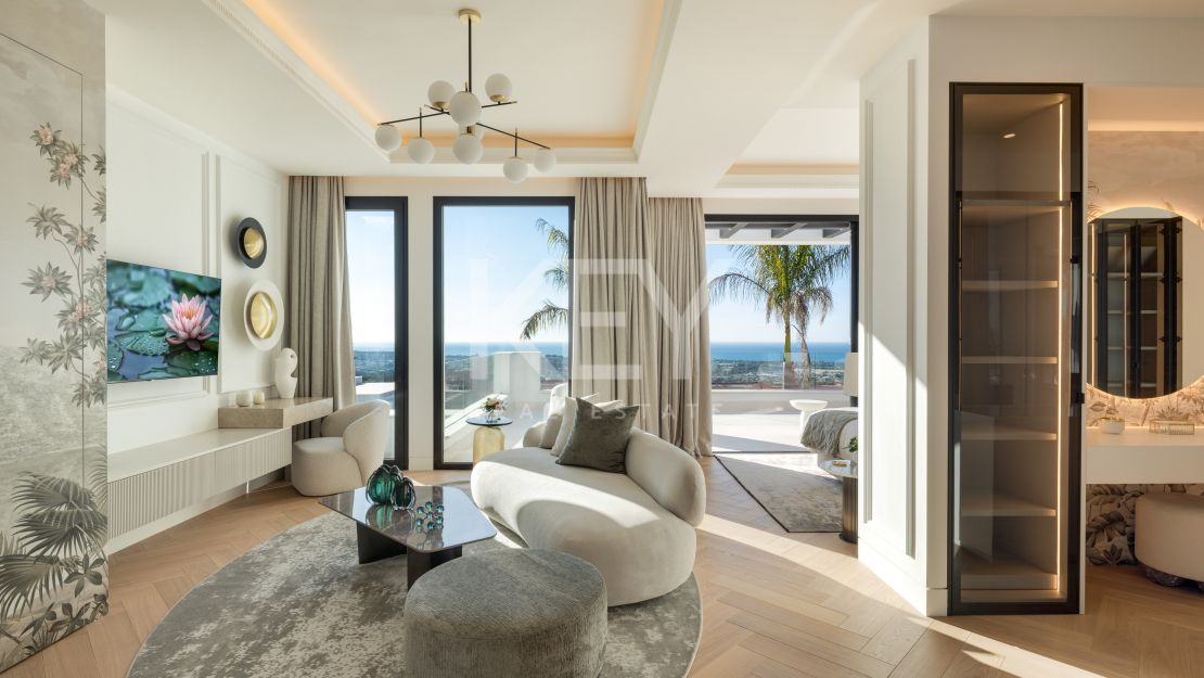 Vistas panorámicas y diseño refinado: Villa en Monte Halcones, Benahavís