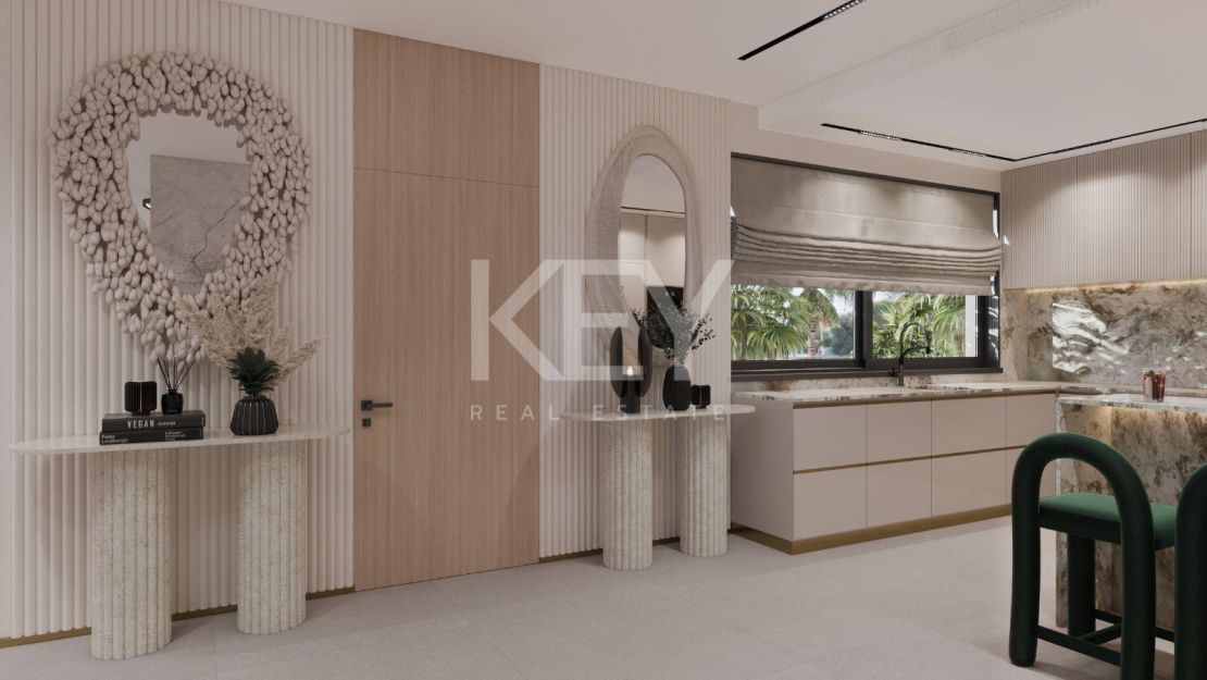 Contemporary beachside villa with sea views and smart design in Elviria, Marbella East