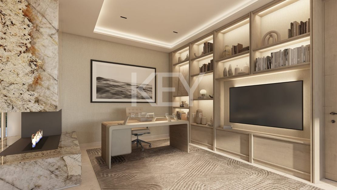 Newly built modern villa with rooftop sea view just steps from the beach in Los Monteros, Marbella East
