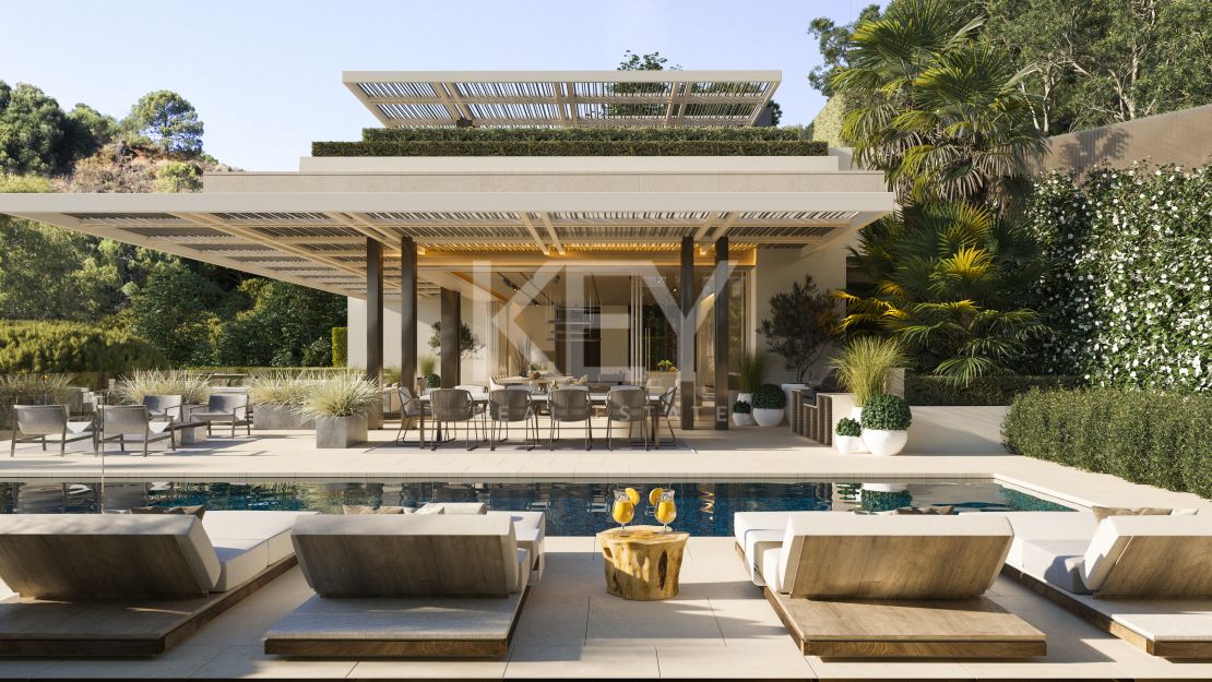 Brand new frontline golf Villa with panoramic views in La Quinta Golf, Benahavís