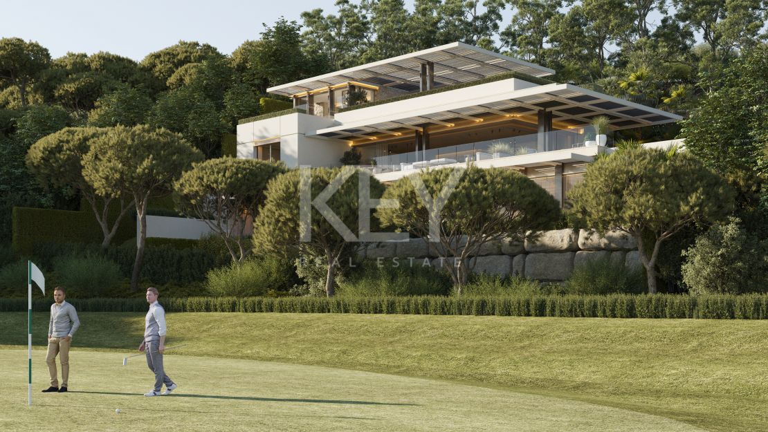 Brand new frontline golf Villa with panoramic views in La Quinta Golf, Benahavís