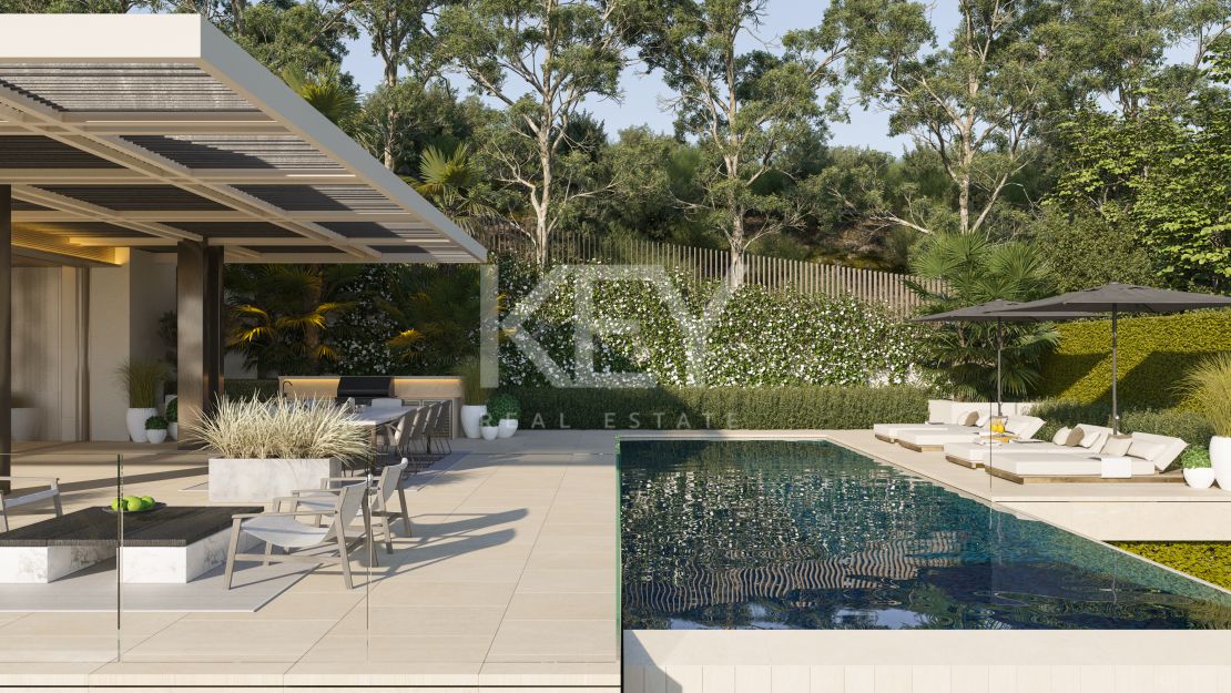 Brand new frontline golf Villa with panoramic views in La Quinta Golf, Benahavís