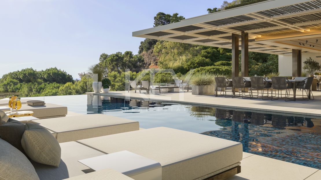 Brand new frontline golf Villa with panoramic views in La Quinta Golf, Benahavís