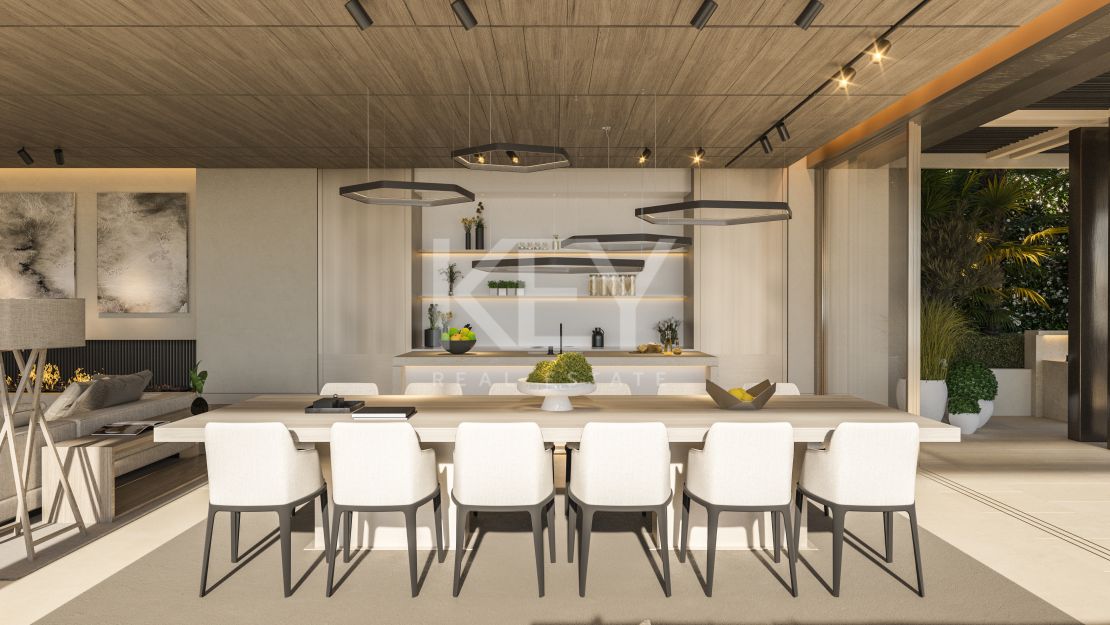 Brand new frontline golf Villa with panoramic views in La Quinta Golf, Benahavís