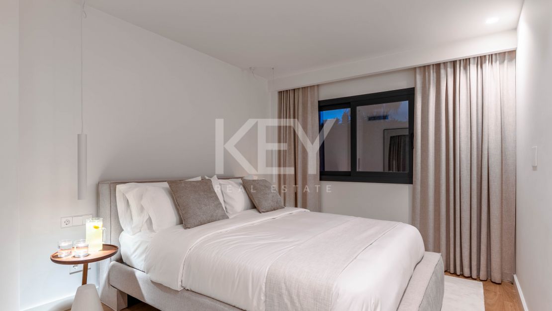 Villa mediterránea moderna con vistas al mar en Nueva Andalucía, Marbella