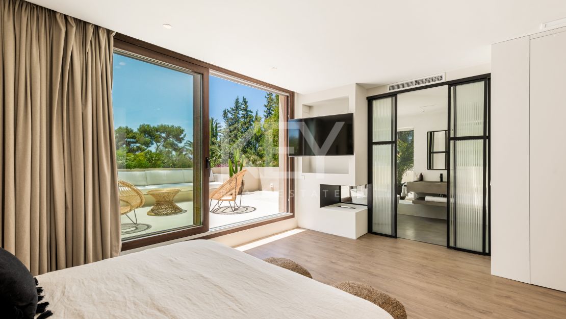Villa de lujo cerca de la playa para alquiler de corta temporada en Los Monteros, Marbella