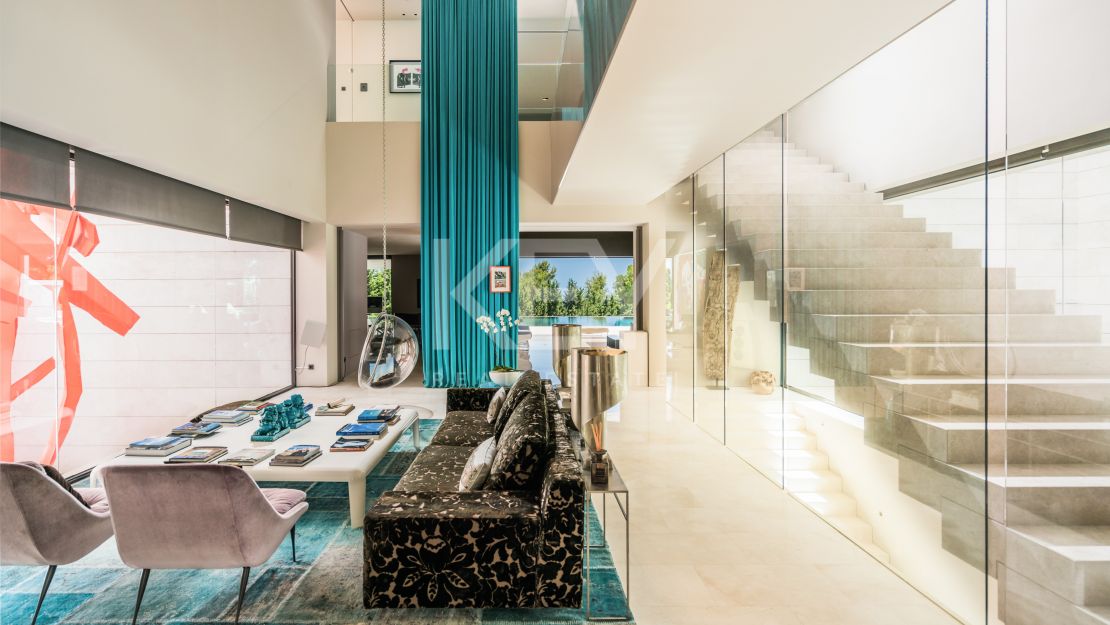 Villa Monet: increíble villa contemporánea con vistas al mar en Golden Mile, Marbella