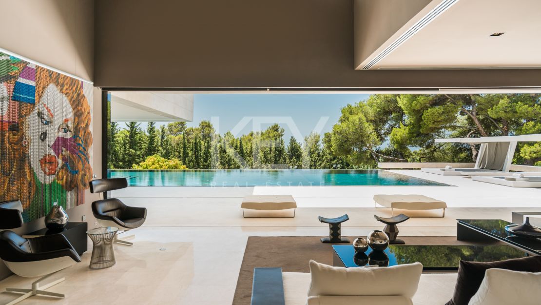 Villa Monet: increíble villa contemporánea con vistas al mar en Golden Mile, Marbella