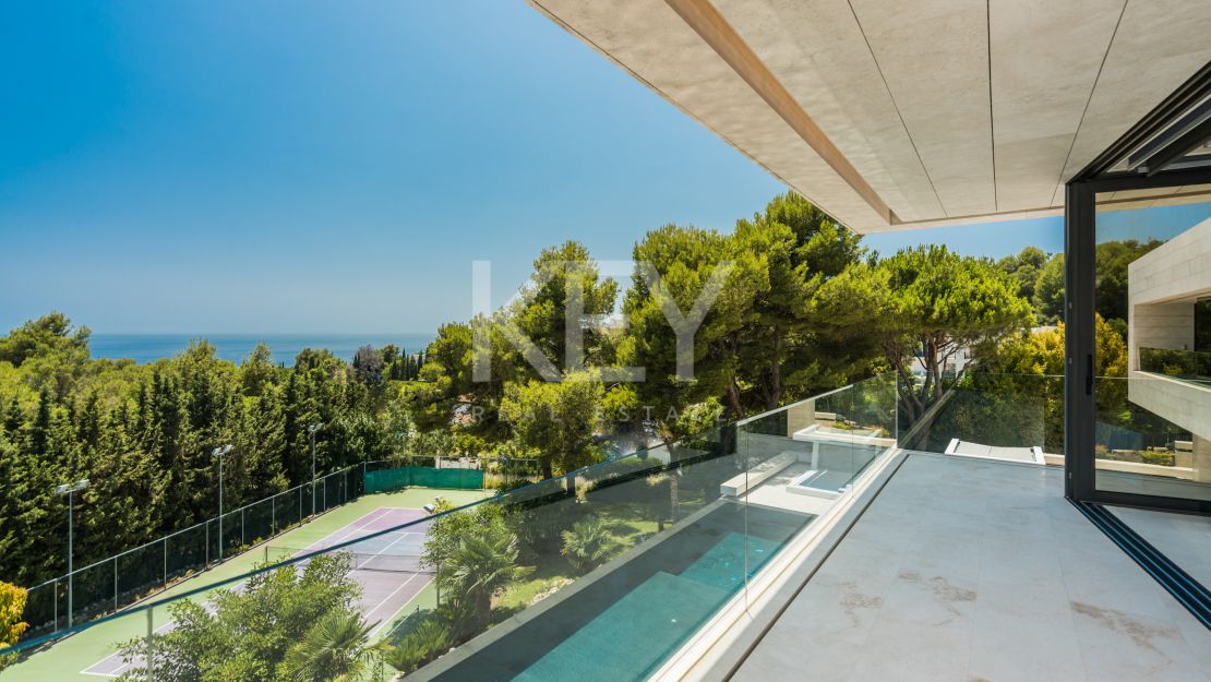 Villa Monet: increíble villa contemporánea con vistas al mar en Golden Mile, Marbella
