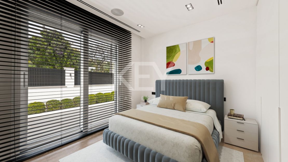 Vida de Lujo en la Milla de Oro: Villa Contemporánea para Alquiler a Corto Plazo