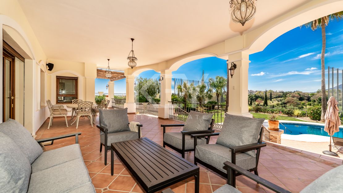 Villa Sofia: beautiful villa for short term rental in front line golf in Los Flamingos, Benahavis.
