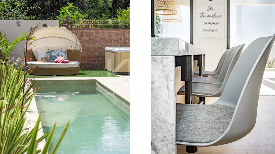 Villa Venice Beach: beachside villa in Golden Mile, Marbella