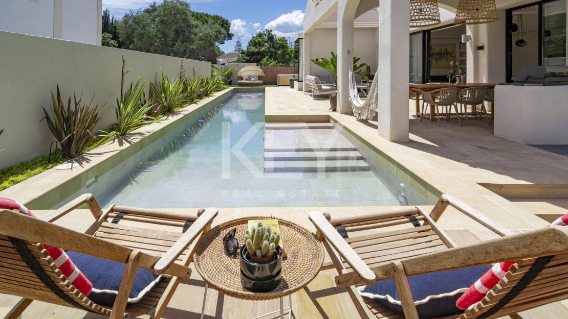 Villa Venice Beach: beachside villa in Golden Mile, Marbella