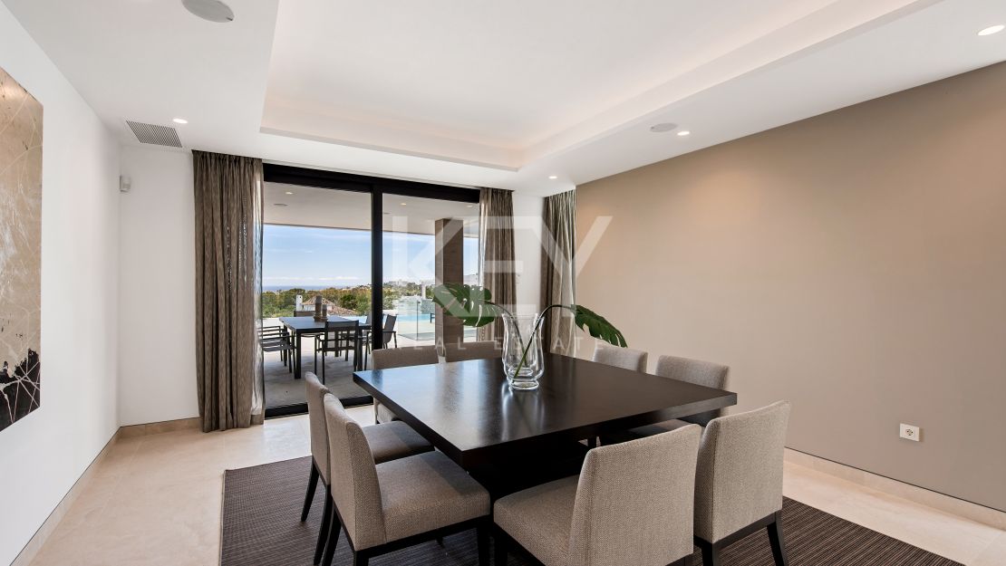 La Alquería 16 - villa de lujo moderna con impresionantes vistas al golf y al mar en La Alquería, Benahavís