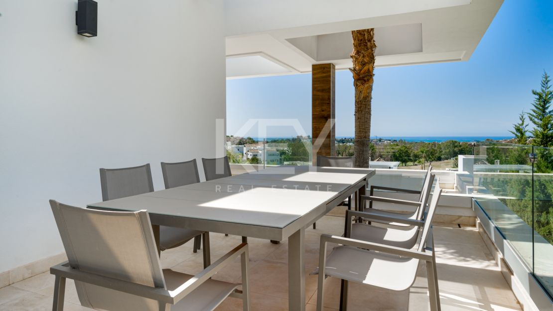 La Alquería 16 - villa de lujo moderna con impresionantes vistas al golf y al mar en La Alquería, Benahavís