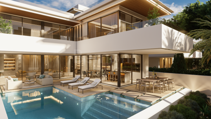 Beach side new build villa for sale in Marbella West
